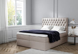TOMIO boxspring kárpitozott ágy + fedő, 180x200, jasmine 21 -  - 0