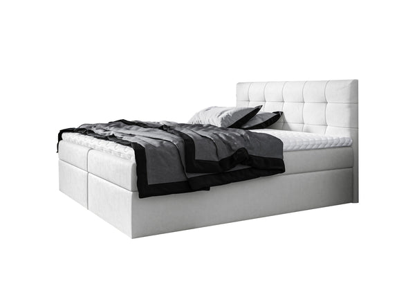 BRIGITE boxspring kárpitozott ágy + fedő, 200x200, jasmine 20 -  - 0