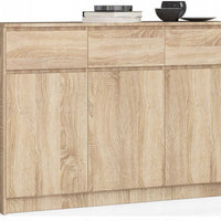 ARMARIA K140 3D3SZ komód, 138x99x40, sonoma tölgy -  - 0