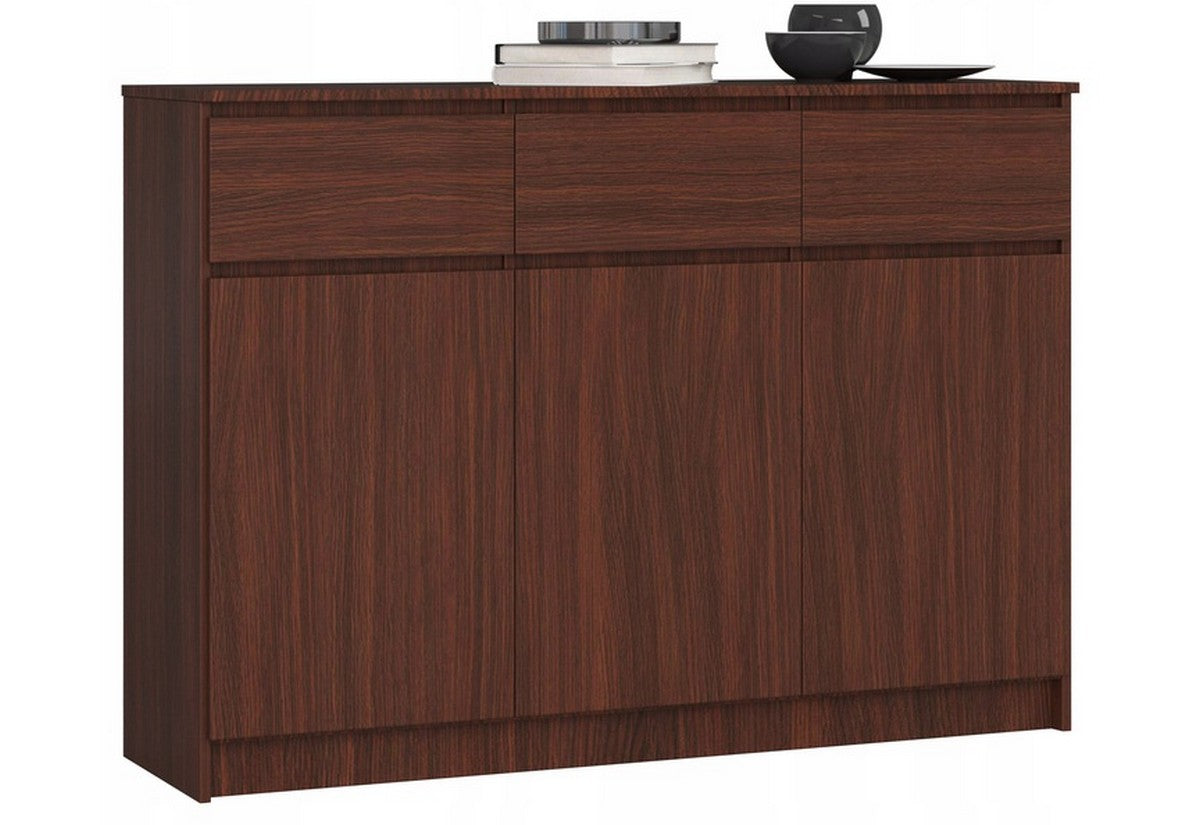 ARMARIA K140 3D3SZ komód, 138x99x40, wenge -  - 0
