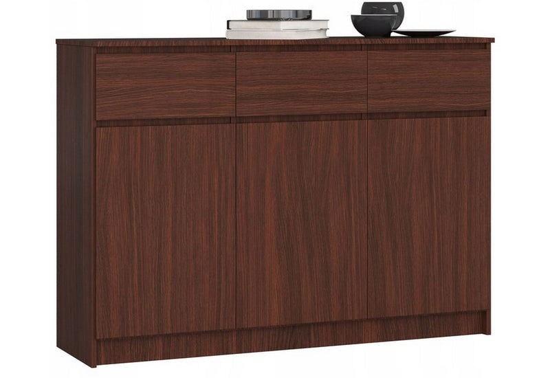 ARMARIA K140 3D3SZ komód, 138x99x40, wenge -  - 0