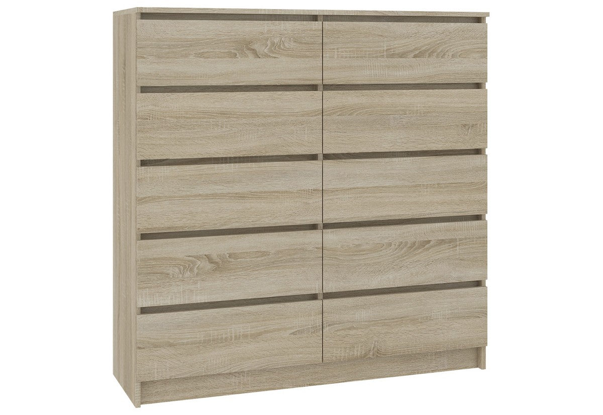ARMARIA K120 10SZ komód, 120x121x40, sonoma tölgy -  - 0
