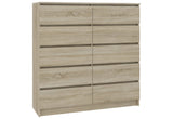 ARMARIA K120 10SZ komód, 120x121x40, sonoma tölgy -  - 0