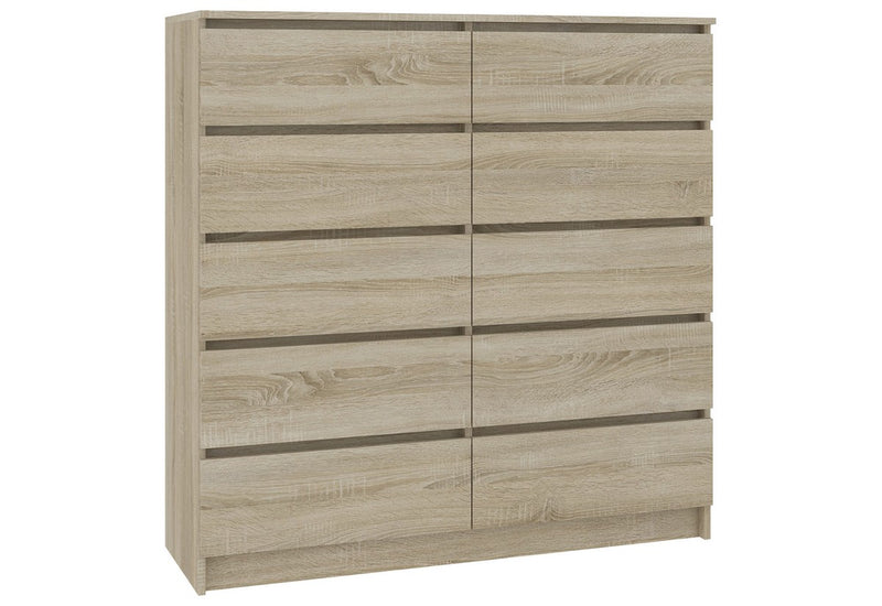 ARMARIA K120 10SZ komód, 120x121x40, sonoma tölgy -  - 0