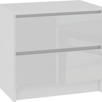ARMARIA K60 2SZ komód, 60x55x40, fehér/magasfényű fehér -  - 0