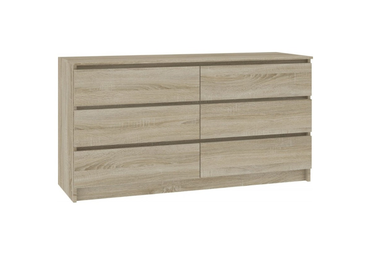 ARMARIA K120 6SZ komód, 120x77x40, sonoma -  - 0