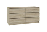 ARMARIA K120 6SZ komód, 120x77x40, sonoma -  - 0