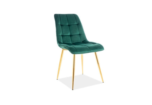 CHIP Velvet étkezőszék, 47x87x41, bluvel 78/arany -  - 0