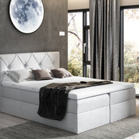 DIAMOND boxspring kárpitozott ágy + fedő, 180x200, fancy 83 -  - 0