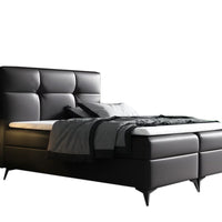LINDT kárpitozott boxspring ágy + fedőrész, 200x200, madryt 1100 -  - 0