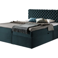 MARCH boxspring kárpitozott ágy + fedő, 120x200, riviera 87 -  - 0
