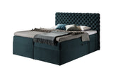 MARCH boxspring kárpitozott ágy + fedő, 120x200, riviera 87 -  - 0