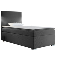 RENATA kárpitozott boxspring ágy + topper, 70x200, sawana pik honey 05, balos -  - 0