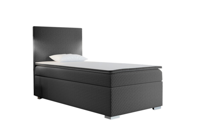 RENATA kárpitozott boxspring ágy + topper, 70x200, sawana pik honey 05, balos -  - 0