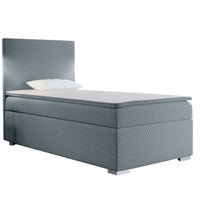 RENATA kárpitozott boxspring ágy + topper, 80x200, sawana pik honey 72, balos -  - 0