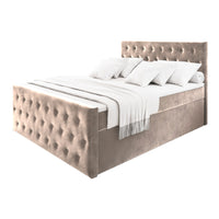 FENDI kárpitozott boxspring ágy, 140x200, casablanca 4 -  - 0
