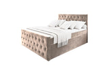FENDI kárpitozott boxspring ágy, 140x200, casablanca 4 -  - 0