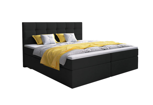 GLOSE kárpitozott boxspring ágy, 140x200, cosmic 100 + topper -  - 0