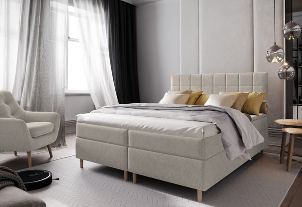 SICILIE kárpitozott boxspring ágy, 140x200, inari 22 -  - 0