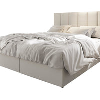KARDI kárpitozott boxspring ágy, 140x200, soft 17 -  - 0