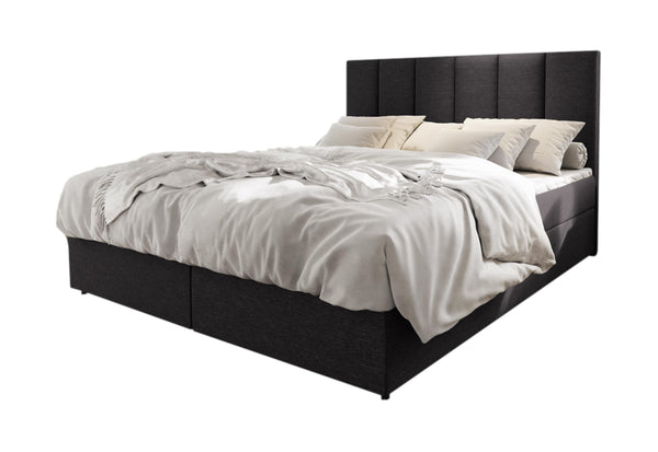 KARDI kárpitozott boxspring ágy, 160x200, sawana 05 + topper -  - 0