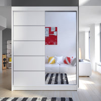 LAMINO III ruhásszekrény, 150x200x58, fehér -  - 0