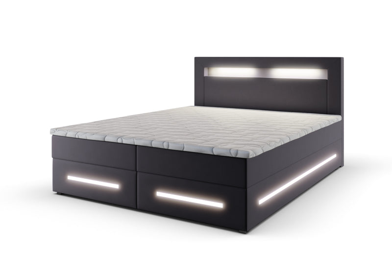 MINOR kárpitozott boxspring ágy + topper, 140x200, soft 29 -  - 0