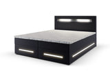 MINOR kárpitozott boxspring ágy + topper, 160x200, soft 11 -  - 0
