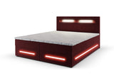 MINOR kárpitozott boxspring ágy + topper, 160x200, monolith 59 -  - 0