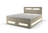 MINOR kárpitozott boxspring ágy + topper, 180x200, monolith 02 -  - 0
