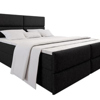 MILON kárpitozott boxspring ágy + topper, 140x200, sawana 14 -  - 0