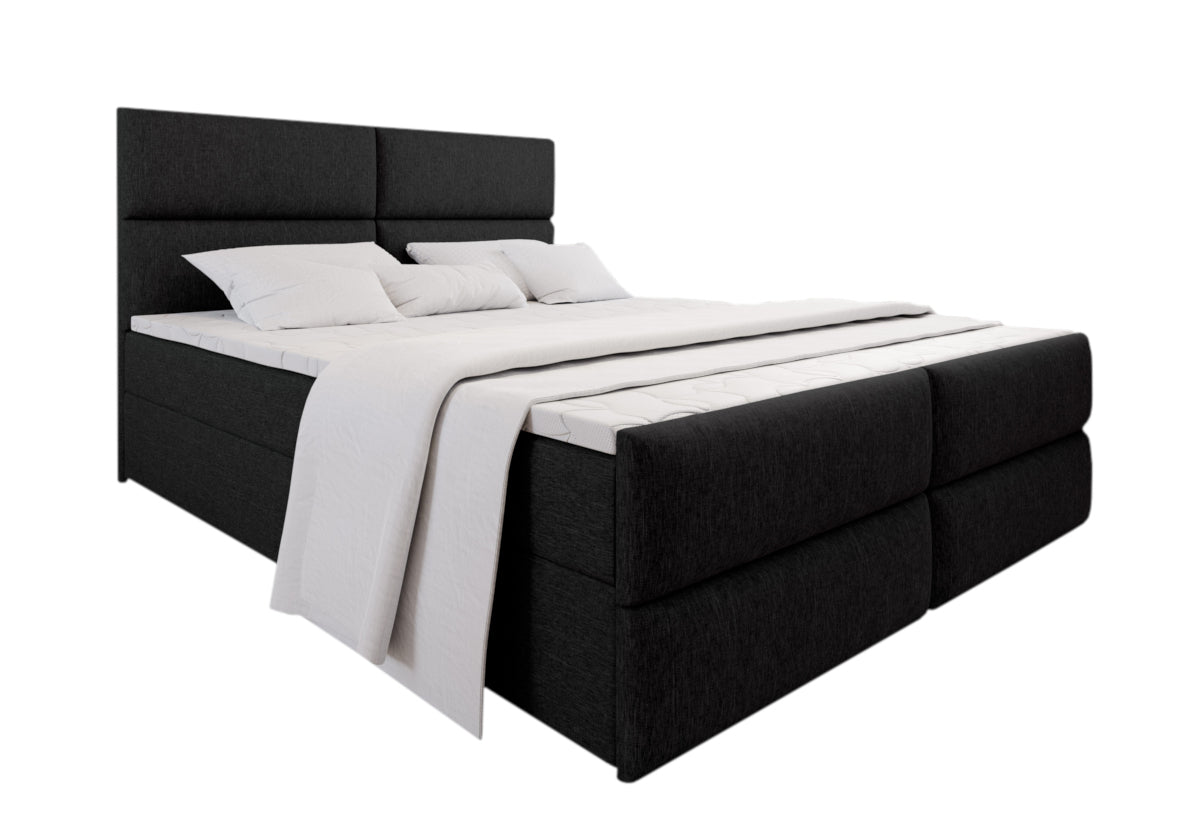 MILON kárpitozott boxspring ágy + topper, 180x200, sawana 14 -  - 0