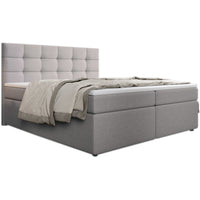 SALMA kárpitozott boxspring ágy + topper, 140x200, inari 22 -  - 0