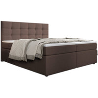 SALMA kárpitozott boxspring ágy + topper, 140x200, inari 24 -  - 0