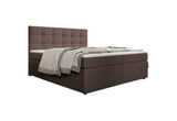 SALMA kárpitozott boxspring ágy + topper, 140x200, inari 24 -  - 0
