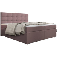 SALMA kárpitozott boxspring ágy + topper, 140x200, inari 52 -  - 0