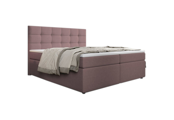 SALMA kárpitozott boxspring ágy + topper, 180x200, inari 52 -  - 0