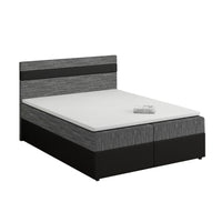 MODELA boxspring kárpitozott ágy + topper, 140x200, kornet 02/dolaro 8 -  - 0