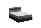 MODELA boxspring kárpitozott ágy + topper, 140x200, kornet 02/dolaro 8 -  - 0