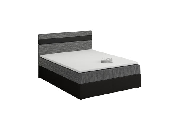 MODELA boxspring kárpitozott ágy + topper, 140x200, kornet 02/dolaro 8 -  - 0