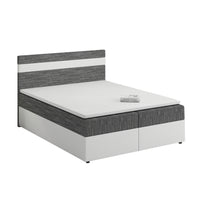 MODELA boxspring kárpitozott ágy + topper, 140x200, kornet 02/dolaro 511 -  - 0