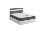 MODELA boxspring kárpitozott ágy + topper, 140x200, kornet 02/dolaro 511 -  - 0