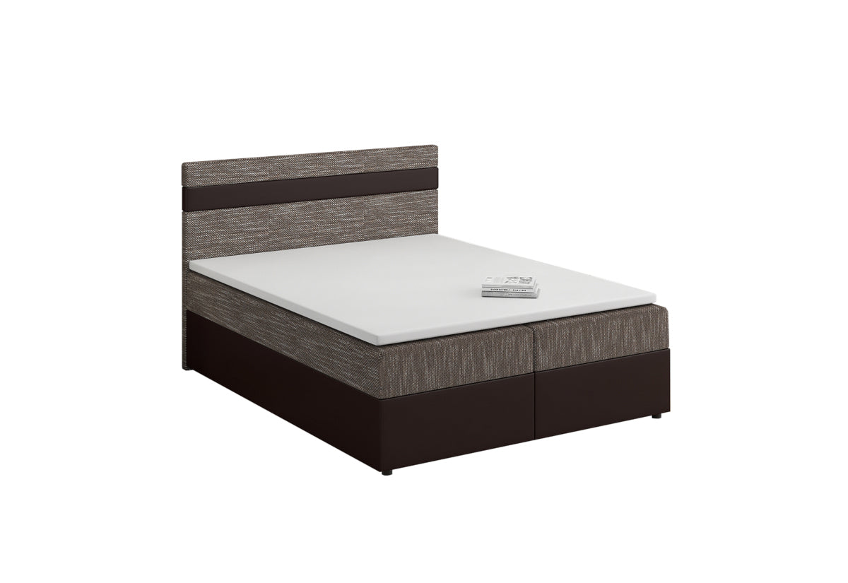 MODELA boxspring kárpitozott ágy + topper, 180x200, kornet 04/dolaro 33 -  - 0