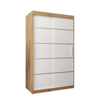 VETORA 1 120 tolóajtós szekrény, 120x200x62, dub artisan/fehér -  - 0