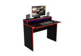 KADET számítógépasztal + LED, 100x86x50, fekete -  - 0