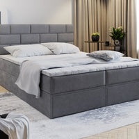 MARINOS Boxspring kárpitozott ágy, 180x200, Aston 17 -  - 0