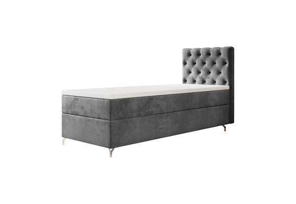 FESTER kárpitozott boxspring ágy, 90x200, Monolith 92, jobb -  - 0