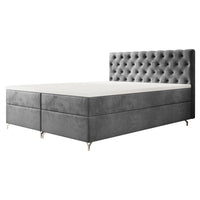 FESTER 2 kárpitozott boxspring ágy, 140x200, Monolith 92 -  - 0