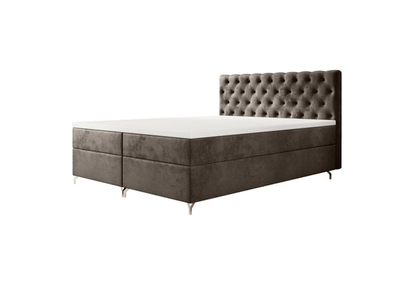 FESTER 2 kárpitozott boxspring ágy, 160x200, Monolith 15 -  - 0