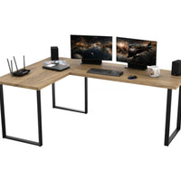 NAVI sarok számítógépasztal, 200/135x74x65, dub craft -  - 0